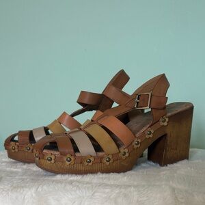 Kork-Ease Multi-Tone Platform Sandals